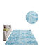 Strado Carpets Αντιολισθητικό Χαλί Ορθογώνιο Shaggy Light Blue 200x200cm