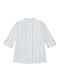 Kids Striped Shirt Long Sleeve Linen White