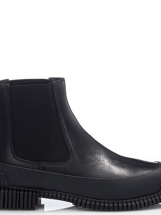 Pix Leder Stiefeletten Damen Schwarz