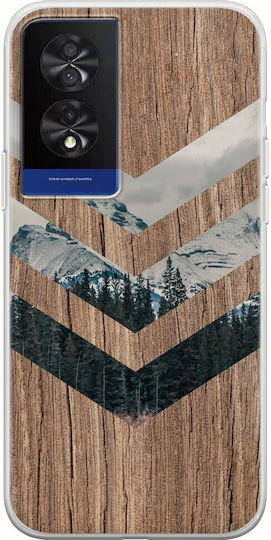 Chevron Mountain Back Cover Silicone Multicolour (TCL 40 NXTPAPER 4G)