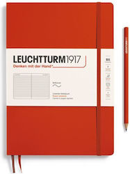 Leuchtturm1917 Notebook B5 Ruled Red