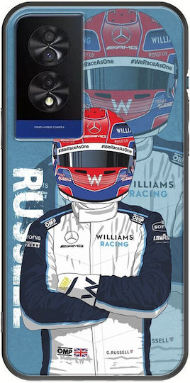 Formula 1 George Russell Back Cover Silicone Multicolour (TCL 40 NXTPAPER 4G)
