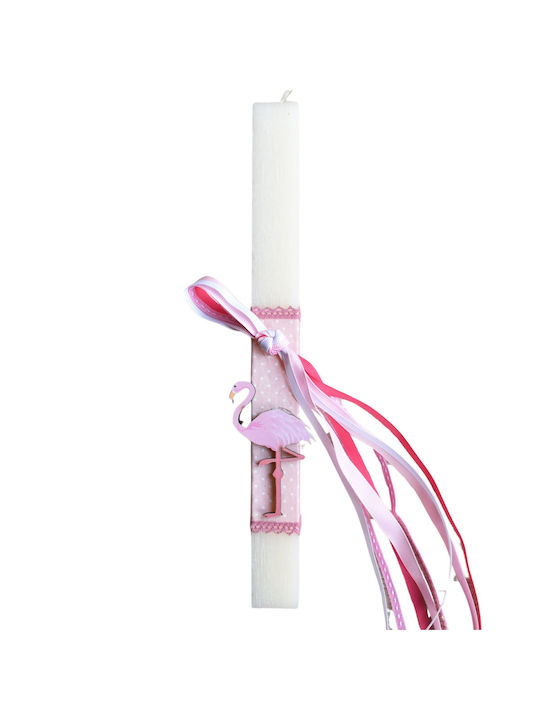 Easter Candle Square Scented, Handmade and with Box Beige
