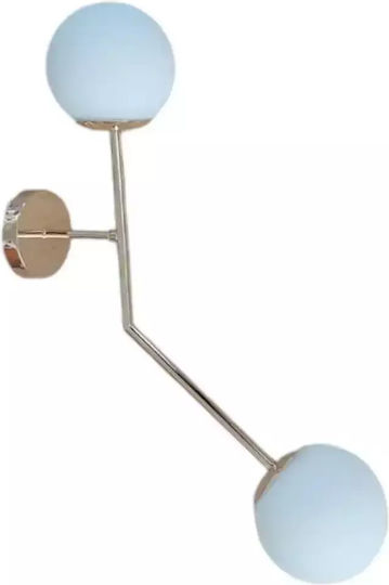Stimeno Lamp Wall with Socket G9 Gold 13cm