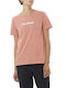 Salomon Women's Athletic Polo Shirt Fast Drying Short Sleeve Pink