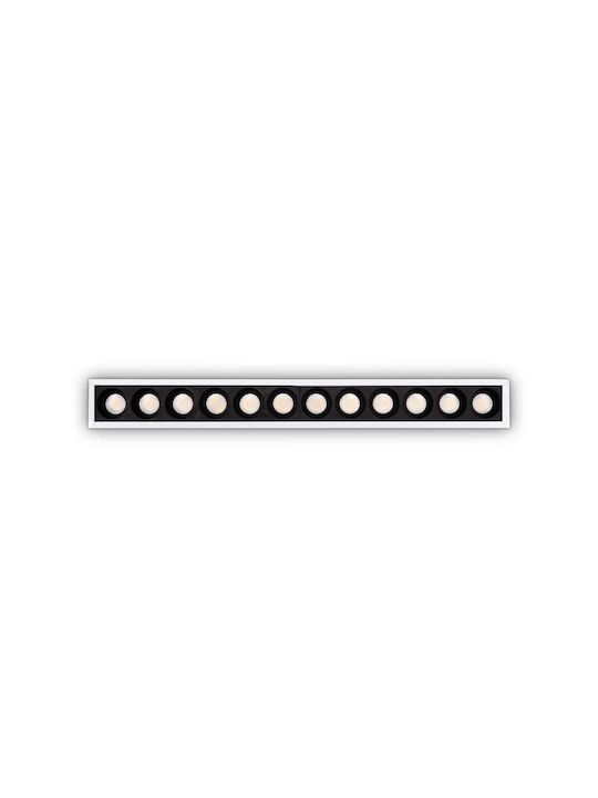 Ideal Lux Lika Fi Slim Rectangle Metallic Reces...