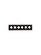 Ideal Lux Lika Fi Slim Rectangle Metallic Recessed Spot with Integrated LED and Warm White Light White 12.2x4cm. 1pcs