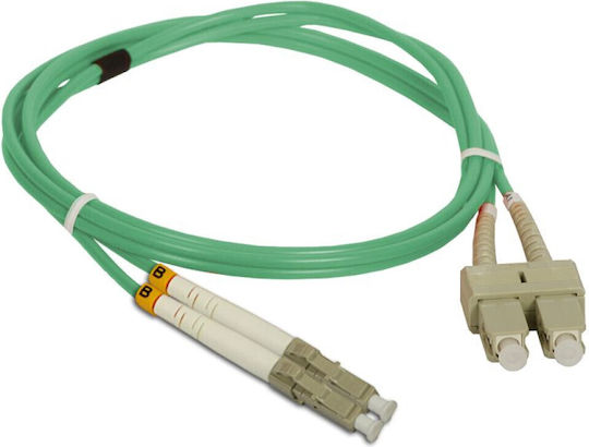 A-LAN Cablu De Rețea Cu Fibră Optică LC-SC 2m Verde