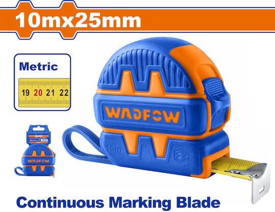 Wadfow Tape Measure with Auto-Rewind 25mm x 10m