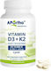 Aportha Vitamin D3 + K2 Βιταμίνη για Ενίσχυση του Ανοσοποιητικού & την Υγεία των Οστών 10000iu 365 ταμπλέτες