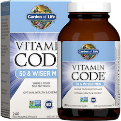 Garden Of Life Vitamin Code 50 & Wiser Men Vitamina pentru Energie 240 capsule veget