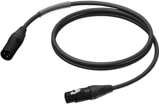 Procab Cable XLR male - XLR female Μαύρο 10m 1KPPR093