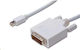 PremiumCord Кабел DVI-D мъжки - mini DisplayPort мъжки 2м Бял (KPORTADMK02-02)