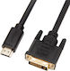 Unitek 2m DVI-D male to HDMI male Cable Black (C1271BK-2M)