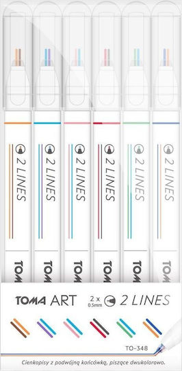 Toma Design Marker Black, Blue, Red, Green, Purple, Orange