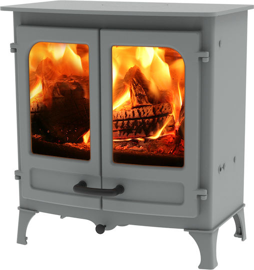 Charnwood All New Island II - Low legs Πέτρινη Ξυλόσομπα Αερόθερμη Pewter