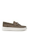 Δερμάτινα Ανδρικά Slip-On Καφέ