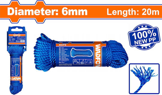 Wadfow Rope with Diameter 6mm and Length 20m