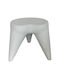 Stool For Living Room made of Polypropylene White 44x44x50cm