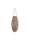 ArteLibre Tabletop Wicker Lantern Brown 57cm