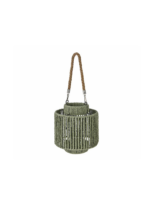 Zaros Rope Lantern Green 20x20x21cm