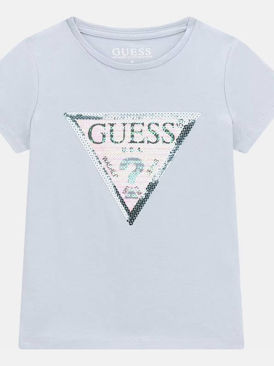 Guess Kids' T-shirt Light Blue