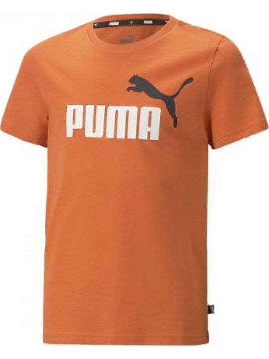 PUMA Kinder-T-Shirt orange Logo Tee
