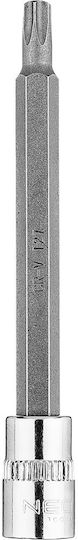 Neo Tools Καρυδάκι Torx Μακρύ με Καρέ Υποδοχής 1/4"