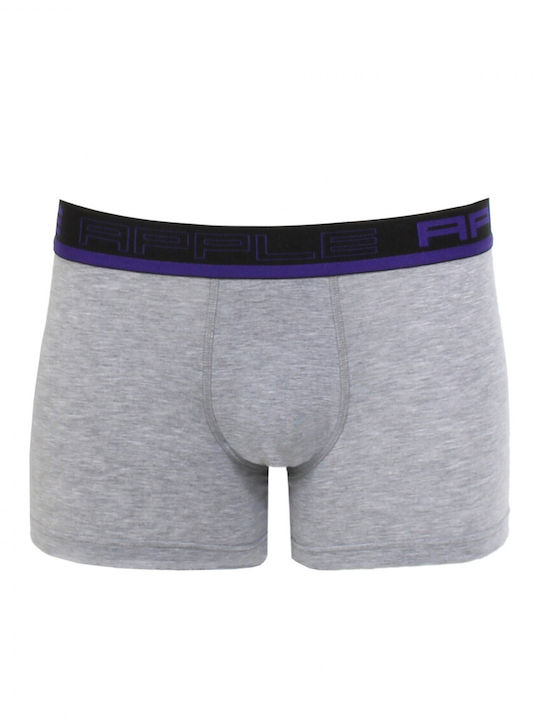 Apple Boxer 0110950 Herren Boxershorts Grey/Bla...