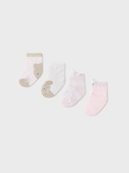 Mayoral Kids' Socks Pink 4 Pairs