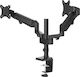 HAMA Stand Desk Mounted for 2 Monitors up to 32" with Arm (00118498)