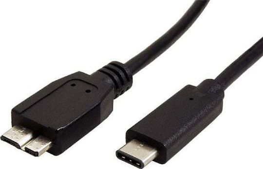 Red Fighter USB 2.0 Cable USB-C male - micro USB-B Κόκκινο 0.5m