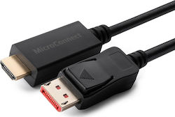 Microconnect Cable DisplayPort male - HDMI male 5m Black (MC-DP-HDMI-5004K)