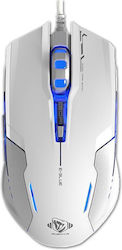 E-Blue Auroza G Геймърско Мишка 3000 DPI Бяла