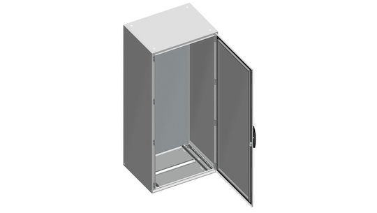 Schneider Electric Επιδαπέδια Καμπίνα Rack 60x40cm Γκρι NSYSM20640P