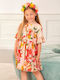 Abel & Lula Kids Dress Salmon - Salmon