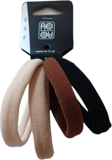 Ro-Ro Accessories Подредба Гумени Ластици За Коса 4 Бройки