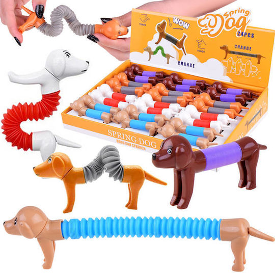 Jokomisiada Tube Stretchy Dog Zappelphilipp-Röhre Kunststoff Mehrfarbig (Verschiedene Designs/Sortiment von Designs) 1St