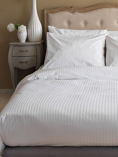 Sunshine Hotel-Bettbezug Satin Stripes Baumwolle Gestreift 220TC 230x250cm