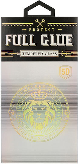 Hard 5D Full Glue Full Face Tempered Glass Μαύρο (iPhone 11 Pro / X / XS)