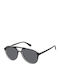 Polaroid Men's Sunglasses with Black Horn-Rimmed Frame and Grey Lens PLD4162/S 7C5/M9