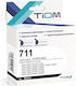 Tiom Συμβατό Μελάνι Εκτυπωτή InkJet Epson T0711 Μαύρο 1τμχ