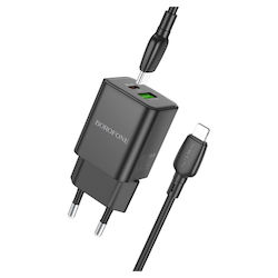 Borofone GaN Charger with USB-A port and USB-C ...