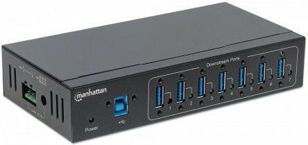 Manhattan USB-Hub 7 Anschlüsse USB 2.0 mit USB-A Anschluss
