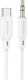 Borofone USB 2.0 Cable USB-C male - 3.5mm White 1m