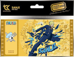 Cartoon Kingdom One Piece: Golden Ticket Replica length 7.5cm