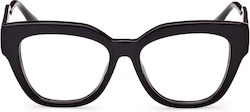 Max & Co Eyeglass Frame Butterfly Black MO5074 001