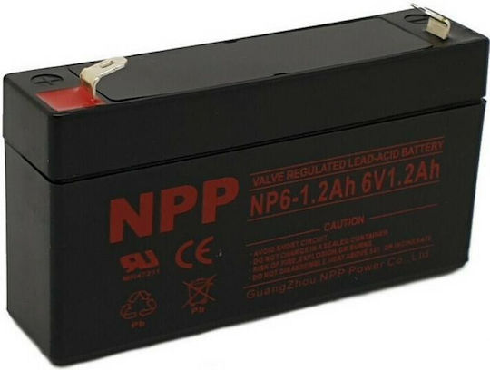 Npp Npp UPS Battery with Capacity 1.2Ah and Voltage 6V 1pcs