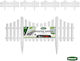 Grasher Plastic Garden Hedge in White Color 4 Pieces