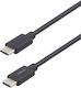 Deltaco USB Typ-C Kabel USB-C Männlich - USB-C Schwarzes 1m